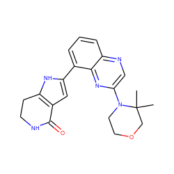 CC1(C)COCCN1c1cnc2cccc(-c3cc4c([nH]3)CCNC4=O)c2n1 ZINC000222460106