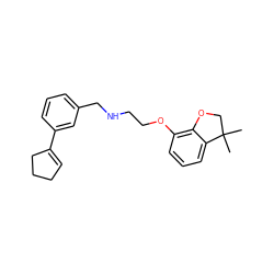 CC1(C)COc2c(OCCNCc3cccc(C4=CCCC4)c3)cccc21 ZINC000035259216