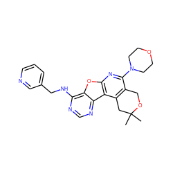 CC1(C)Cc2c(c(N3CCOCC3)nc3oc4c(NCc5cccnc5)ncnc4c23)CO1 ZINC000034986641