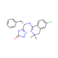 CC1(C)Cc2cc(Cl)ccc2C(N[C@@H](Cc2ccccc2)c2n[nH]c(=O)[nH]2)=N1 ZINC000095602950