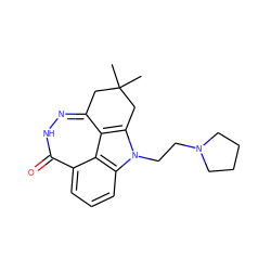 CC1(C)Cc2n[nH]c(=O)c3cccc4c3c2c(n4CCN2CCCC2)C1 ZINC000150190271