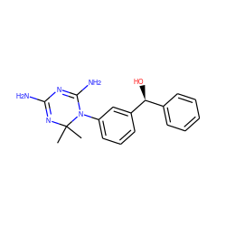 CC1(C)N=C(N)N=C(N)N1c1cccc([C@@H](O)c2ccccc2)c1 ZINC000013740718