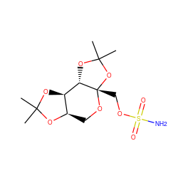 CC1(C)O[C@@H]2CO[C@@]3(COS(N)(=O)=O)OC(C)(C)O[C@H]3[C@@H]2O1 ZINC000095616603