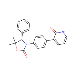 CC1(C)OC(=O)N(c2ccc(-c3ccc[nH]c3=O)cc2)[C@H]1c1ccccc1 ZINC000147164528