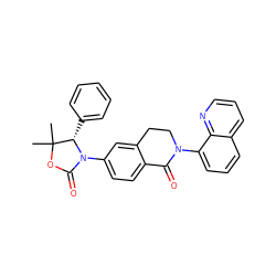 CC1(C)OC(=O)N(c2ccc3c(c2)CCN(c2cccc4cccnc24)C3=O)[C@H]1c1ccccc1 ZINC000147635575