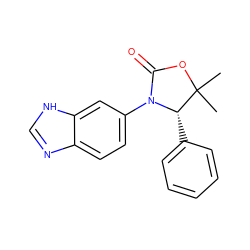 CC1(C)OC(=O)N(c2ccc3nc[nH]c3c2)[C@H]1c1ccccc1 ZINC000116197765