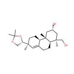 CC1(C)OC[C@@H]([C@]2(C)C=C3CC[C@H]4[C@@](C)(C[C@H](O)C[C@@]4(C)CO)[C@@H]3CC2)O1 ZINC000070455257