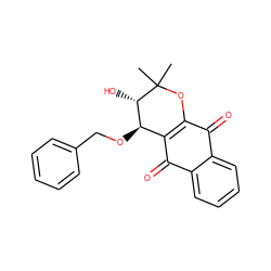 CC1(C)OC2=C(C(=O)c3ccccc3C2=O)[C@@H](OCc2ccccc2)[C@@H]1O ZINC000029135526