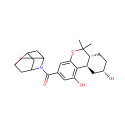 CC1(C)Oc2cc(C(=O)N3C4CC5CC3CC(C4)O5)cc(O)c2[C@@H]2C[C@@H](O)CC[C@H]21 ZINC000058541635