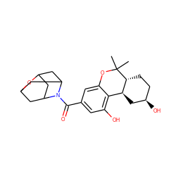 CC1(C)Oc2cc(C(=O)N3C4CC5CC3CC(C4)O5)cc(O)c2[C@@H]2C[C@H](O)CC[C@H]21 ZINC000058541148