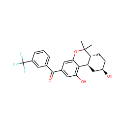 CC1(C)Oc2cc(C(=O)c3cccc(C(F)(F)F)c3)cc(O)c2[C@@H]2C[C@H](O)CC[C@H]21 ZINC000084669932