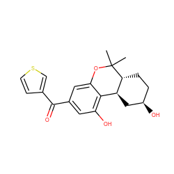 CC1(C)Oc2cc(C(=O)c3ccsc3)cc(O)c2[C@@H]2C[C@H](O)CC[C@H]21 ZINC000084704701