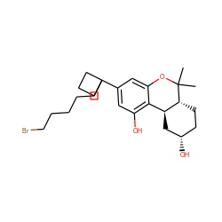 CC1(C)Oc2cc(C3(CCCCCBr)CCC3)cc(O)c2[C@@H]2C[C@@H](O)CC[C@H]21 ZINC000064539404