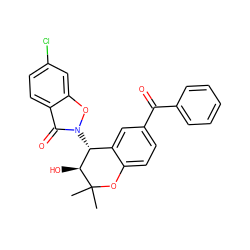 CC1(C)Oc2ccc(C(=O)c3ccccc3)cc2[C@@H](n2oc3cc(Cl)ccc3c2=O)[C@@H]1O ZINC000040950192