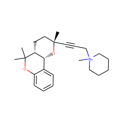 CC1(C)Oc2ccccc2[C@H]2O[C@@](C)(C#CC[N+]3(C)CCCCC3)CC[C@H]21 ZINC000002087767