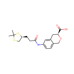 CC1(C)SC[C@H](CCC(=O)Nc2ccc3c(c2)C[C@@H](C(=O)O)OC3)S1 ZINC000043018062