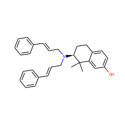 CC1(C)c2cc(O)ccc2CC[C@@H]1N(C/C=C/c1ccccc1)C/C=C/c1ccccc1 ZINC000013583935