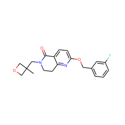 CC1(CN2CCc3nc(OCc4cccc(F)c4)ccc3C2=O)COC1 ZINC000169329931