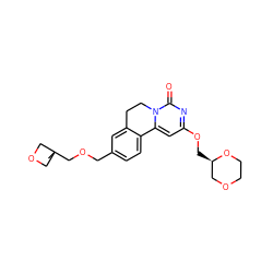 CC1(COCc2ccc3c(c2)CCn2c-3cc(OC[C@@H]3COCCO3)nc2=O)COC1 ZINC000142935158