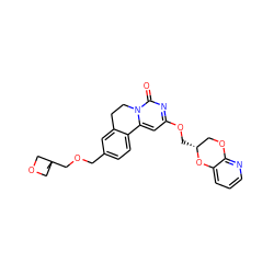 CC1(COCc2ccc3c(c2)CCn2c-3cc(OC[C@@H]3COc4ncccc4O3)nc2=O)COC1 ZINC000209705415