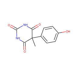 CC1(c2ccc(O)cc2)C(=O)NC(=O)NC1=O ZINC000028465514