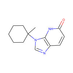 CC1(n2cnc3ccc(=O)[nH]c32)CCCCC1 ZINC000118266797