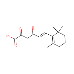 CC1=C(/C=C/C(=O)CC(=O)C(=O)O)C(C)(C)CCC1 ZINC000028218597