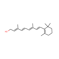 CC1=C(/C=C/C(C)=C/C=C/C(C)=C/CO)C(C)(C)CCC1 ZINC000003831417