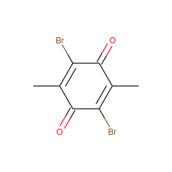 CC1=C(Br)C(=O)C(C)=C(Br)C1=O ZINC000000136033