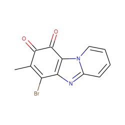 CC1=C(Br)c2nc3ccccn3c2C(=O)C1=O ZINC000103274550