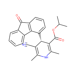 CC1=C(C#N)[C@H](c2cccc3c2-c2ccccc2C3=O)C(C(=O)OC(C)C)=C(C)N1 ZINC000043099933