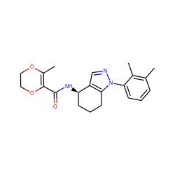 CC1=C(C(=O)N[C@@H]2CCCc3c2cnn3-c2cccc(C)c2C)OCCO1 ZINC000012303461