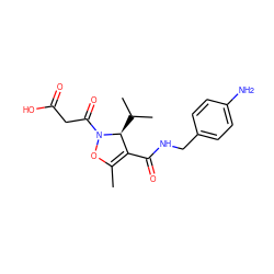 CC1=C(C(=O)NCc2ccc(N)cc2)[C@H](C(C)C)N(C(=O)CC(=O)O)O1 ZINC000096283449