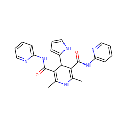 CC1=C(C(=O)Nc2ccccn2)C(c2ccc[nH]2)C(C(=O)Nc2ccccn2)=C(C)N1 ZINC000072112019