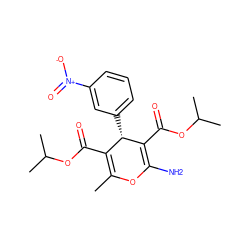 CC1=C(C(=O)OC(C)C)[C@H](c2cccc([N+](=O)[O-])c2)C(C(=O)OC(C)C)=C(N)O1 ZINC000096272043