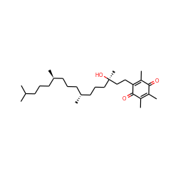 CC1=C(C)C(=O)C(CC[C@](C)(O)CCC[C@H](C)CCC[C@H](C)CCCC(C)C)=C(C)C1=O ZINC000008214693