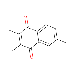 CC1=C(C)C(=O)c2cc(C)ccc2C1=O ZINC000005781983