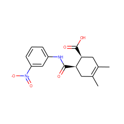 CC1=C(C)C[C@@H](C(=O)Nc2cccc([N+](=O)[O-])c2)[C@@H](C(=O)O)C1 ZINC000004651854