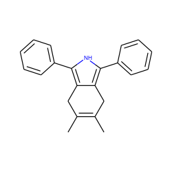 CC1=C(C)Cc2c(-c3ccccc3)[nH]c(-c3ccccc3)c2C1 ZINC000013835376