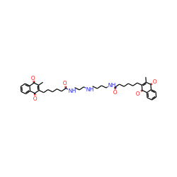 CC1=C(CCCCCC(=O)NCCCCNCCCNC(=O)CCCCCC2=C(C)C(=O)c3ccccc3C2=O)C(=O)c2ccccc2C1=O ZINC000037858544