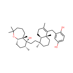 CC1=C(Cc2cc(O)ccc2O)[C@]2(C)CCC[C@@](C)(CC[C@@]3(O)[C@H](C)CC[C@@H]4OC(C)(C)CCC[C@@]43C)[C@H]2CC1 ZINC000044351159