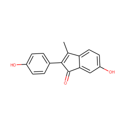 CC1=C(c2ccc(O)cc2)C(=O)c2cc(O)ccc21 ZINC000028477054