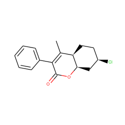 CC1=C(c2ccccc2)C(=O)O[C@@H]2C[C@H](Cl)CC[C@H]12 ZINC000002172760