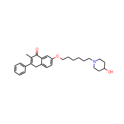 CC1=C(c2ccccc2)Cc2ccc(OCCCCCCN3CCC(O)CC3)cc2C1=O ZINC000013834841