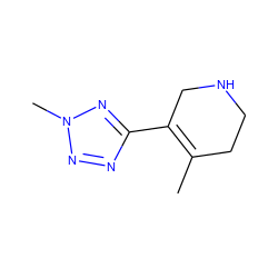 CC1=C(c2nnn(C)n2)CNCC1 ZINC000013739797