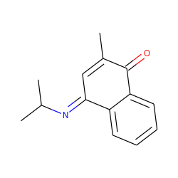 CC1=C/C(=N\C(C)C)c2ccccc2C1=O ZINC000045299333