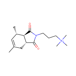 CC1=C[C@H](C)[C@H]2C(=O)N(CCC[N+](C)(C)C)C(=O)[C@@H]2C1 ZINC000004184308