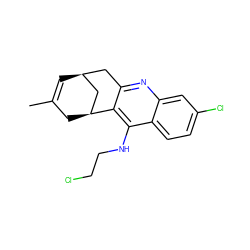 CC1=C[C@H]2Cc3nc4cc(Cl)ccc4c(NCCCl)c3[C@@H](C1)C2 ZINC000045300058