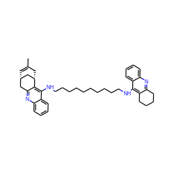 CC1=C[C@H]2Cc3nc4ccccc4c(NCCCCCCCCCCNc4c5c(nc6ccccc46)CCCC5)c3[C@@H](C1)C2 ZINC000474607079