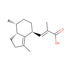 CC1=C2[C@H](/C=C(\C)C(=O)O)CC[C@@H](C)[C@H]2CC1 ZINC000015657741